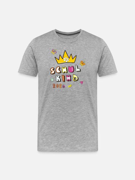 Écolier 2026 - T-shirt bio Premium Homme - gris chiné