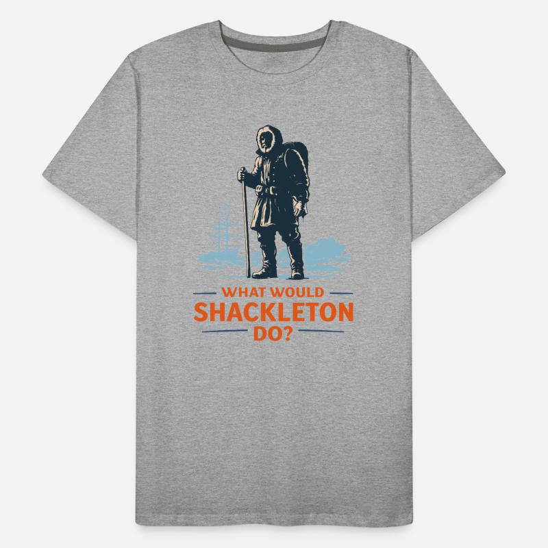 What would Shackleton do? Men's Premium Organic T-Shirt