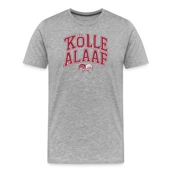 Kölle Alaaf - Men's Premium Organic T-Shirt - heather grey - Front - Damien (186cm)