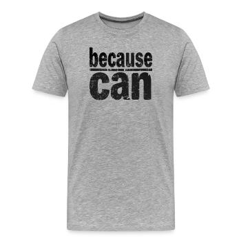 car peut - T-shirt bio Premium Homme - gris chiné - Devant - Damien (186cm)