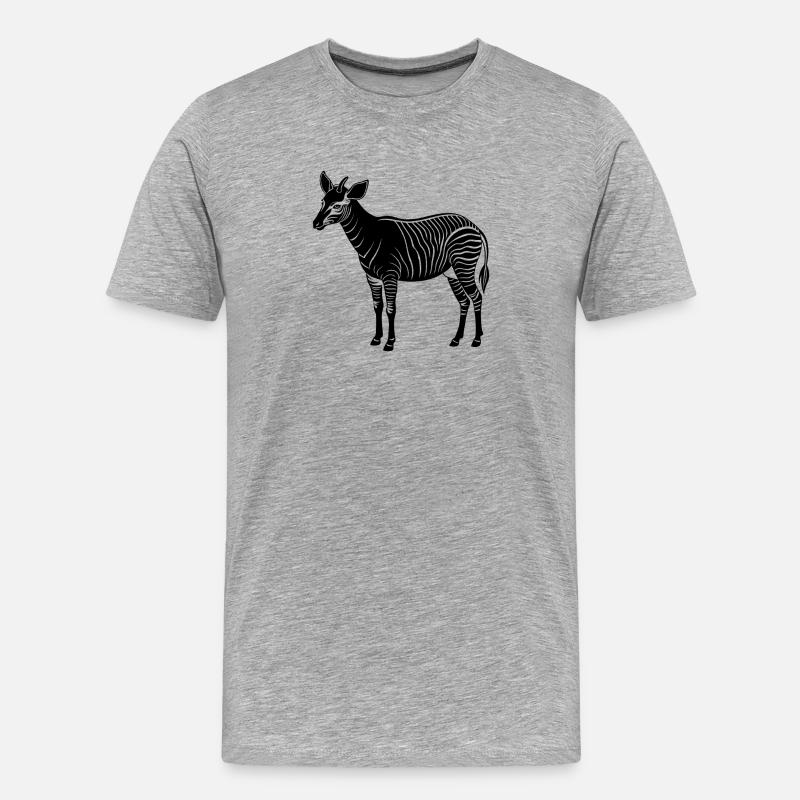 Okapi - Men's Premium Organic T-Shirt - heather grey