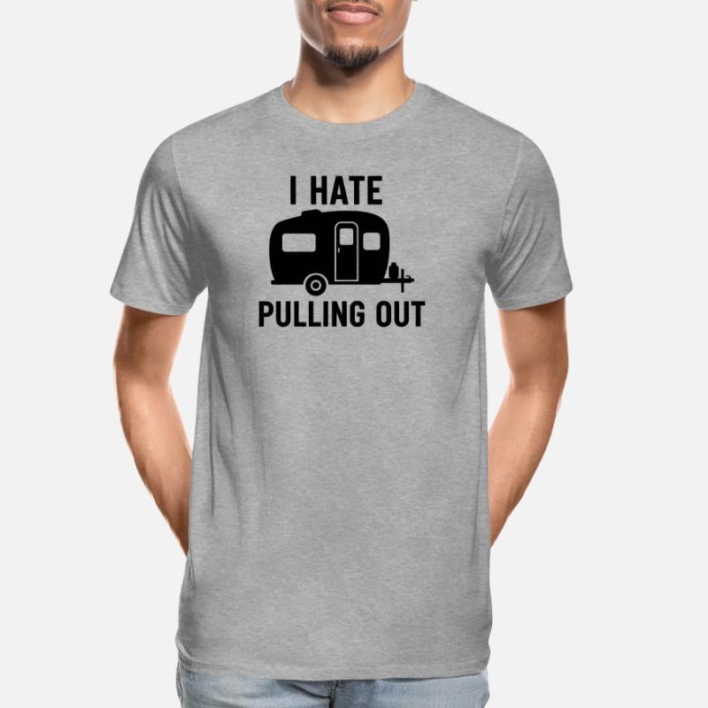 I Hate Pulling Out Trailer Design Männer Premium Bio T-Shirt