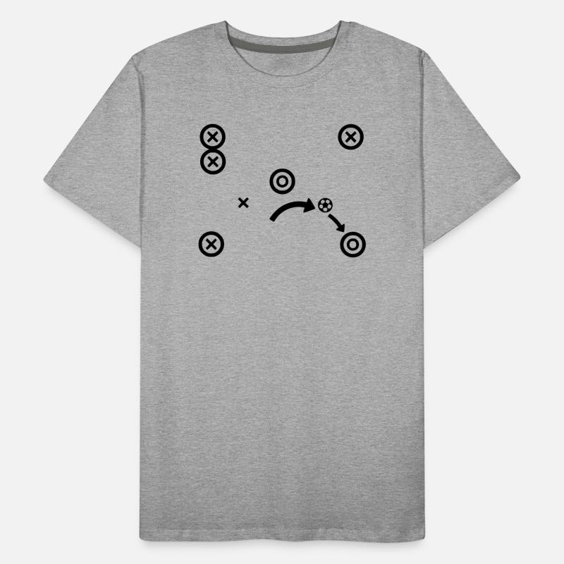 Soccer Tactics Coach Strategy Vector Men's Premium Organic T-Shirt