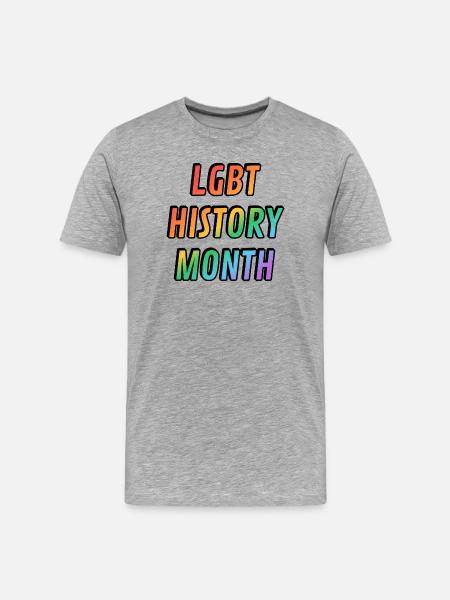 LGBT history month - Men's Premium Organic T-Shirt - heather grey