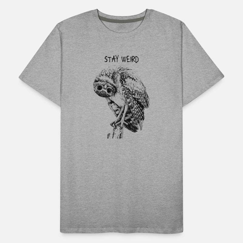 Reste la chouette bizarre T-shirt bio Premium Homme