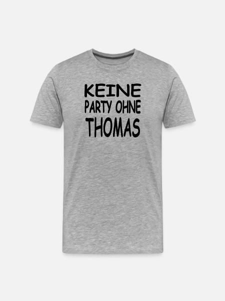 Thomas - Men's Premium Organic T-Shirt - heather grey