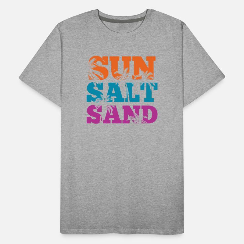Summertime - Sun Salt and Sand Men's Premium Organic T-Shirt