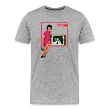 Nordmende Téléviseur Rétro & Chic des Années 60 - T-shirt bio Premium Homme - gris chiné - Devant - Damien (186cm)