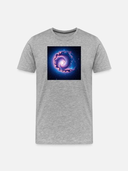 Spiral of the Galaxy - Men's Premium Organic T-Shirt - heather grey