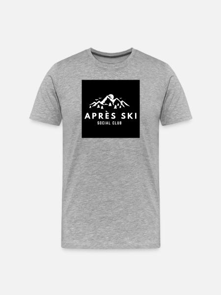 Après Ski Social Club - Men's Premium Organic T-Shirt - heather grey