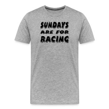 Car - Men's Premium Organic T-Shirt - heather grey - Front - Damien (186cm)