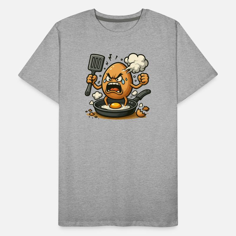 When eggs freak out Men's Premium Organic T-Shirt