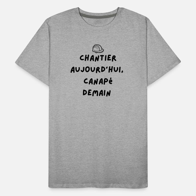 phrase chantier T-shirt bio Premium Homme