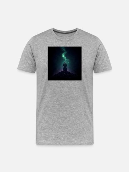 Shadow Mage at Aurora Hill - Men's Premium Organic T-Shirt - heather grey