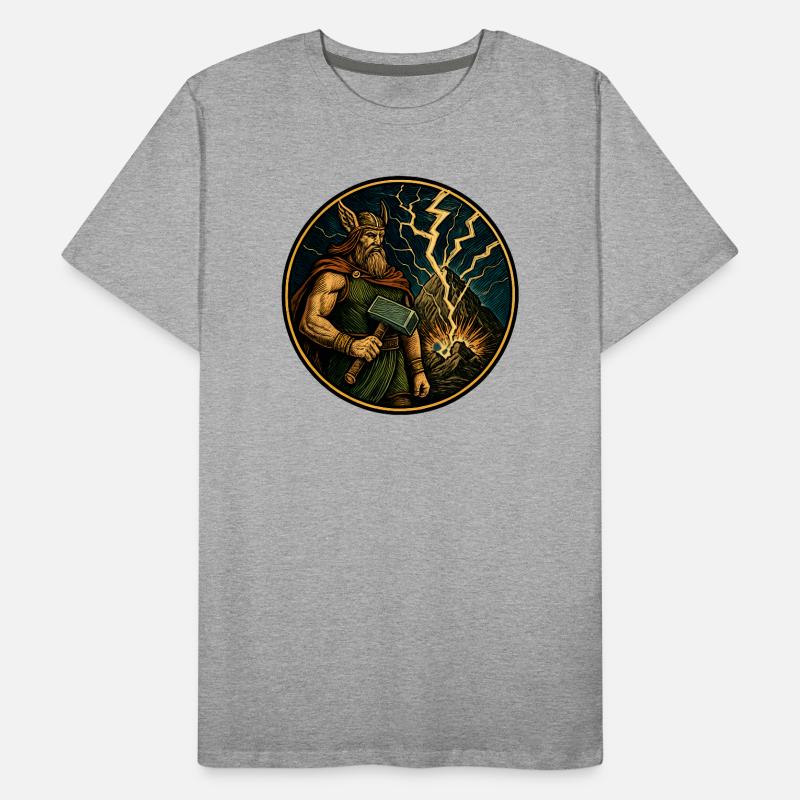 Thor avec un marteau T-shirt bio Premium Homme