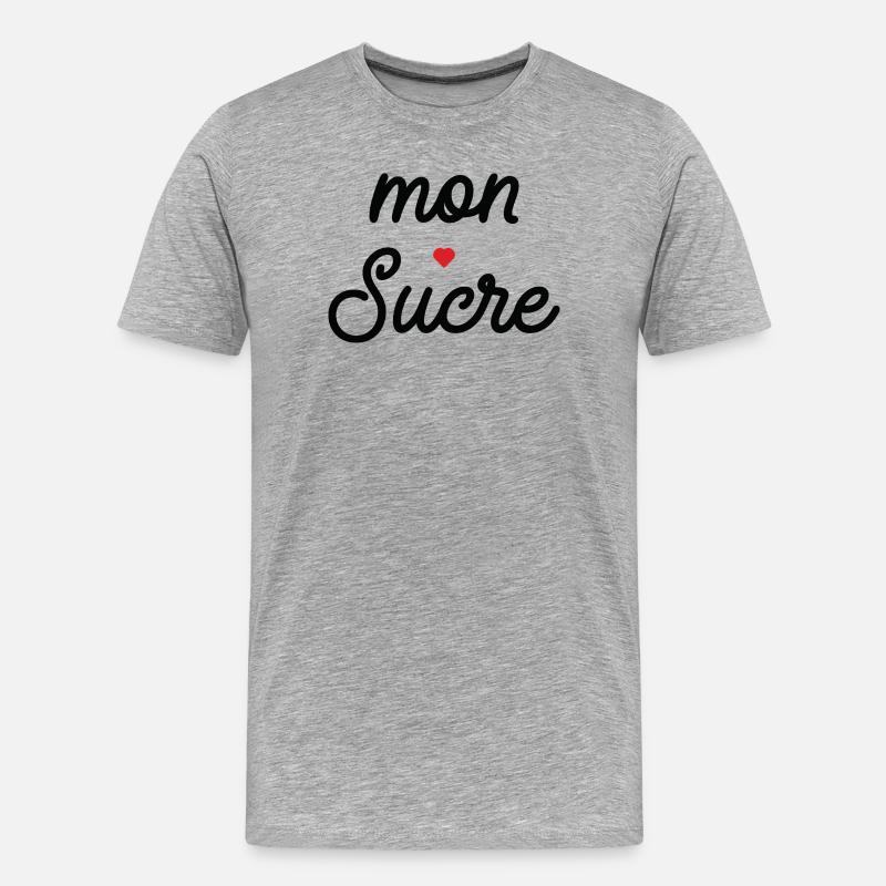 Mein Schwarzes Herz-Skript - Männer Premium Bio T-Shirt - Grau meliert