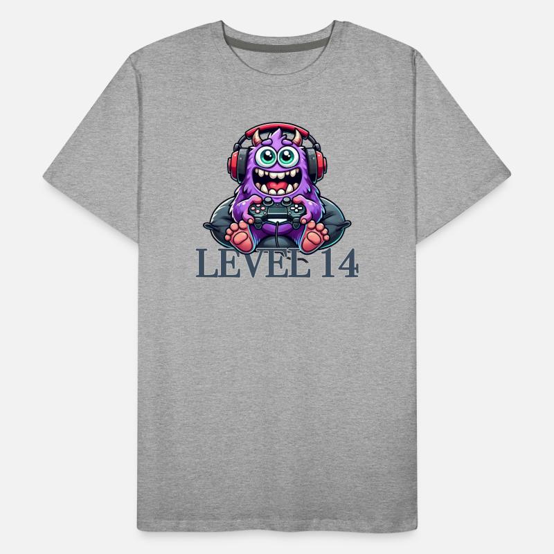Gaming monsters while gaming Men's Premium Organic T-Shirt