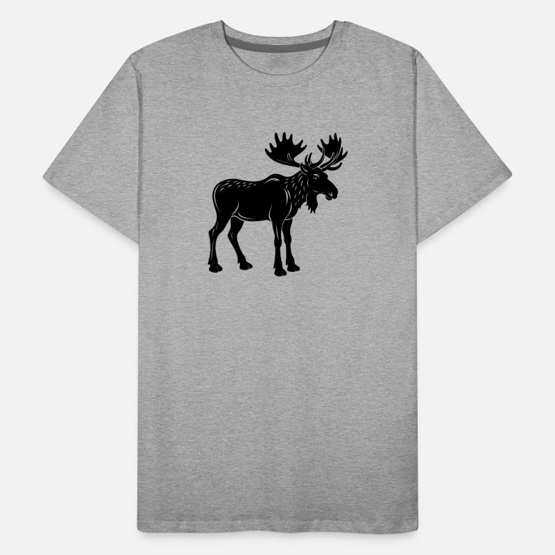 Moose Men's Premium Organic T-Shirt
