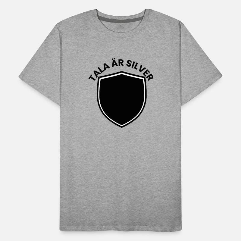 Bouclier d’argent avec thème d’année T-shirt bio Premium Homme