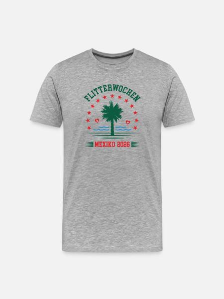 Honeymoon Mexico 2026 Honeymoon Mexico - Men's Premium Organic T-Shirt - heather grey