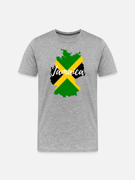 Germany goes Jamaica - Men's Premium Organic T-Shirt - heather grey