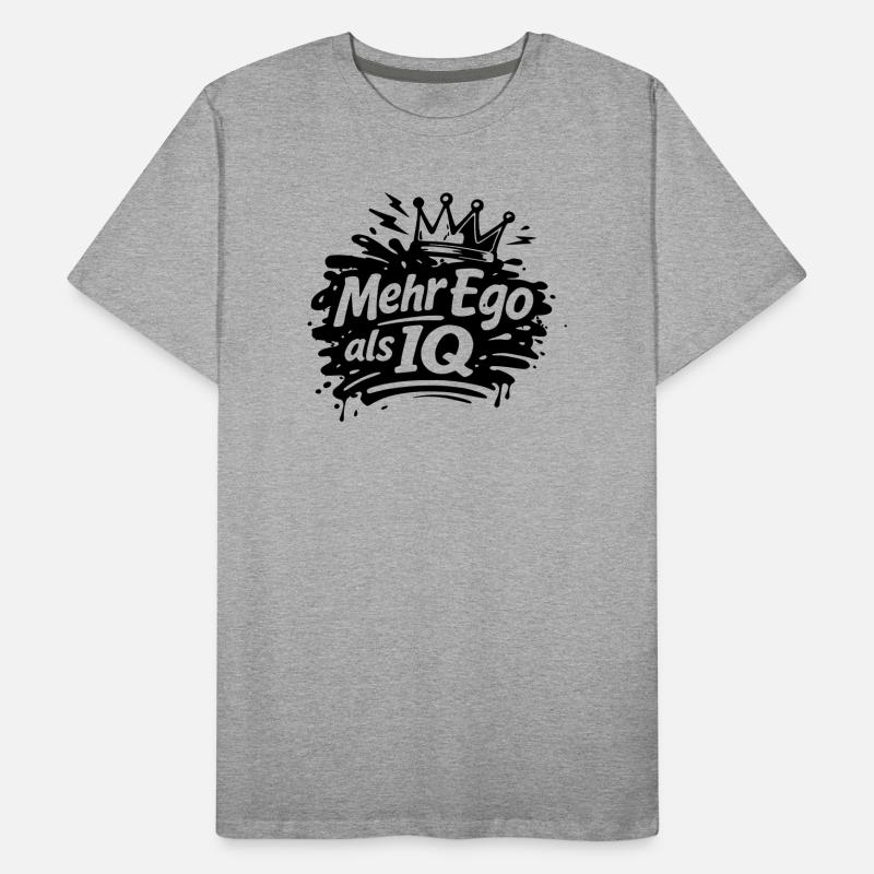 Plus d’ego que de QI T-shirt bio Premium Homme