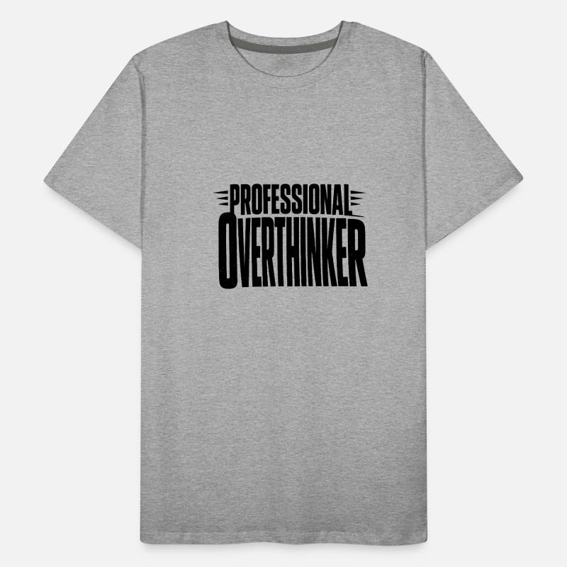 professional Overthinker Bold Men's Premium Organic T-Shirt