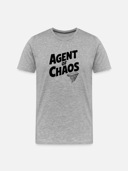 Agent of Chaos - Men's Premium Organic T-Shirt - heather grey