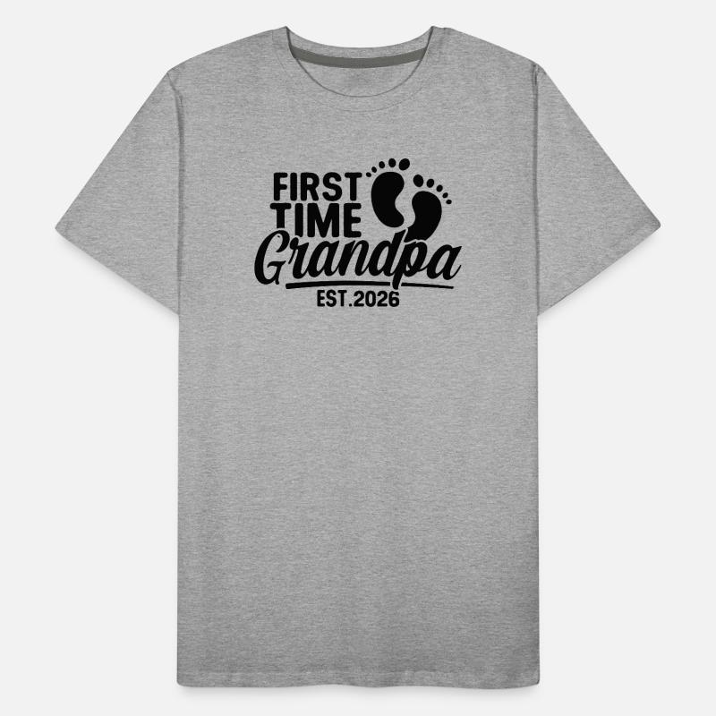 Opa 2026 - Stolzer Opa - Geschenkidee Männer Premium Bio T-Shirt