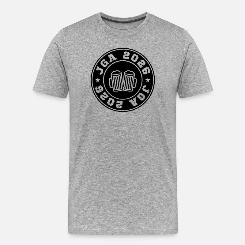 Jga 2026 - Männer Premium Bio T-Shirt - Grau meliert