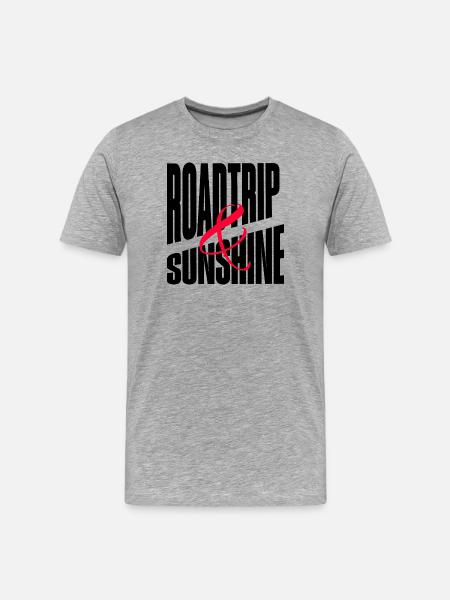 SUNSHINE ROAD TRIP - Men's Premium Organic T-Shirt - heather grey
