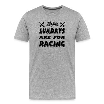 Voiture - T-shirt bio Premium Homme - gris chiné - Devant - Damien (186cm)