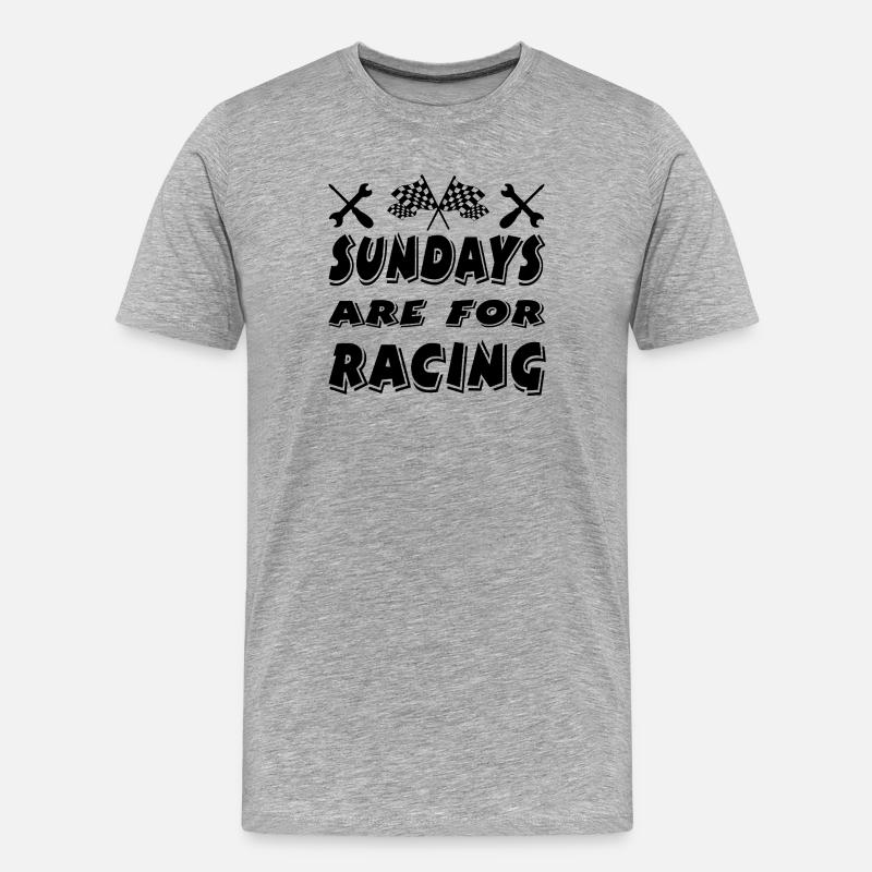 Auto - Männer Premium Bio T-Shirt - Grau meliert