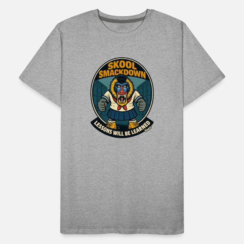 Mandrill Singe des Primates de l’École T-shirt bio Premium Homme