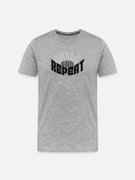 CHILL SUN REPEAT - Men's Premium Organic T-Shirt - heather grey