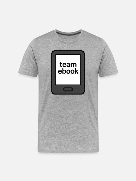 À quelle équipe appartiens-tu ? - Équipe eBook-Reader - T-shirt bio Premium Homme - gris chiné