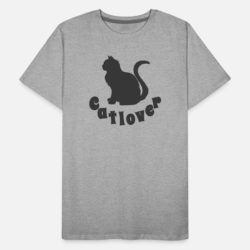 Cat sitting Men's Premium Organic T-Shirt