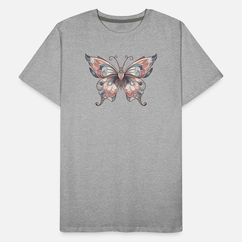 Schmetterling Männer Premium Bio T-Shirt