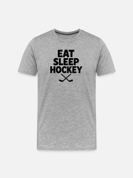 East Sleep Hockey - Men's Premium Organic T-Shirt - heather grey