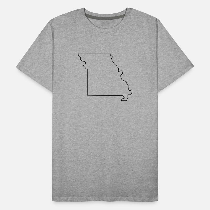 Missouri map Men's Premium Organic T-Shirt