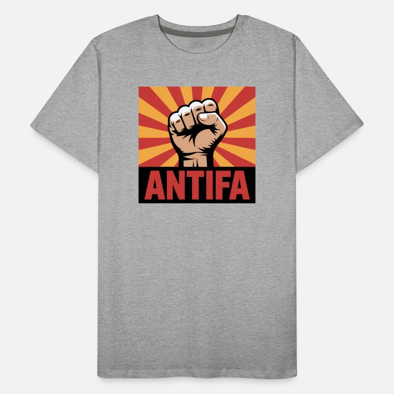 Antifa - Antifascist Merch Männer Premium Bio T-Shirt