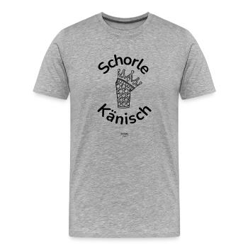 Spritzer Känisch - Men's Premium Organic T-Shirt - heather grey - Front - Damien (186cm)