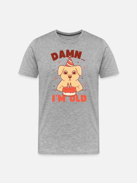 Damn... I'm Old - Men's Premium Organic T-Shirt - heather grey