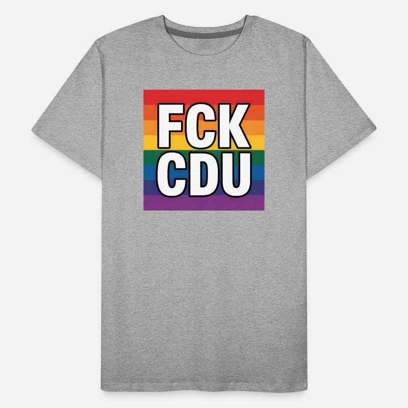 FCK CDU - Anti CDU Meme Männer Premium Bio T-Shirt
