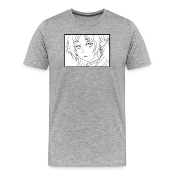 Frieren - T-shirt bio Premium Homme - gris chiné - Devant - Damien (186cm)