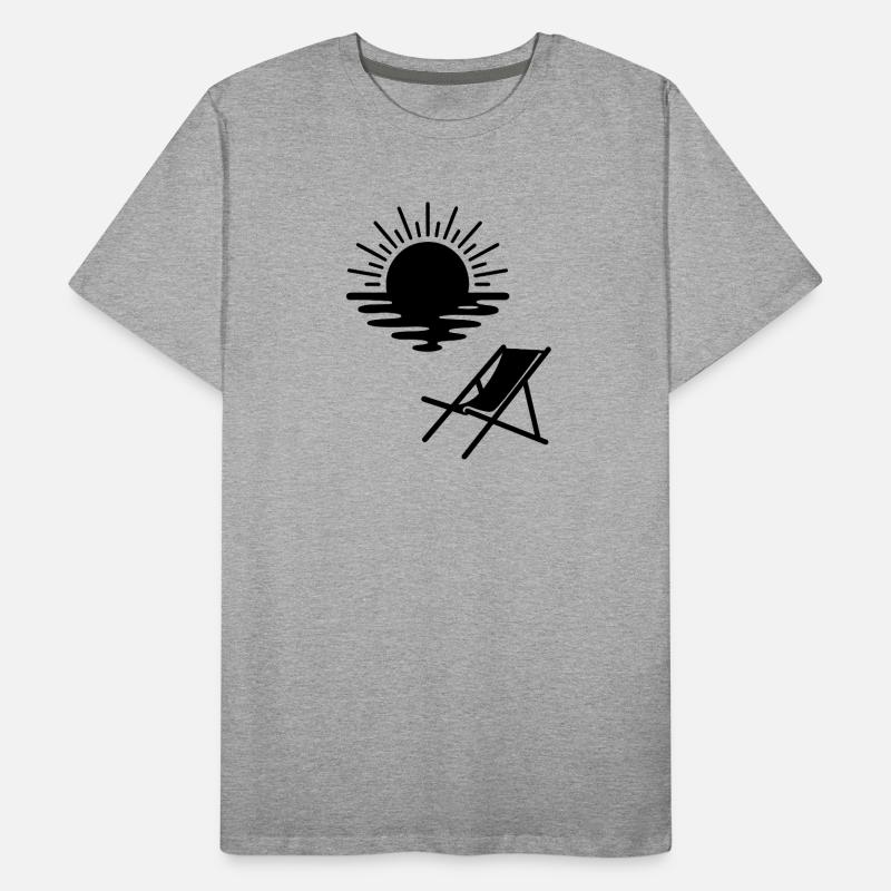 Sunset Transat Männer Premium Bio T-Shirt