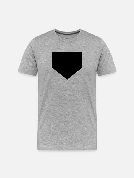 Marbre de baseball - T-shirt bio Premium Homme - gris chiné