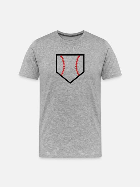 Marbre de baseball - T-shirt bio Premium Homme - gris chiné