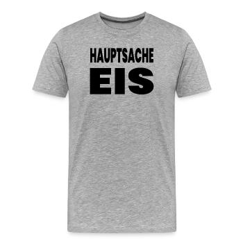 Glace - T-shirt bio Premium Homme - gris chiné - Devant - Damien (186cm)