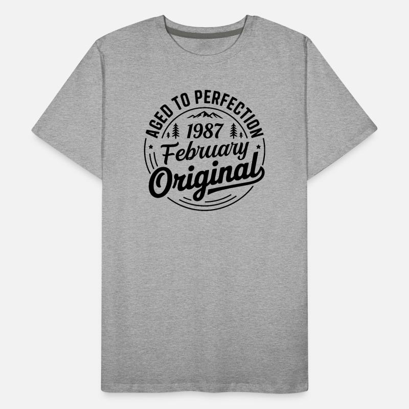 Februar 1987 – Legende der Gipfel und Berge Männer Premium Bio T-Shirt